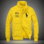 manteau hommes polo ralph lauren doudoune 2013 chaud big pony drapeau national brazil jaune